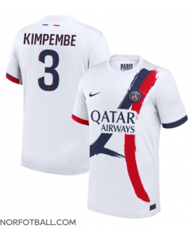 Billige Fotballdrakt Paris Saint-Germain Presnel Kimpembe #3 Replika Bortedrakt 2024-25 Kortermet